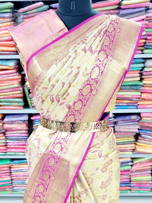 Kanchipuram Pure Handloom High Tissue Silk Saree 083