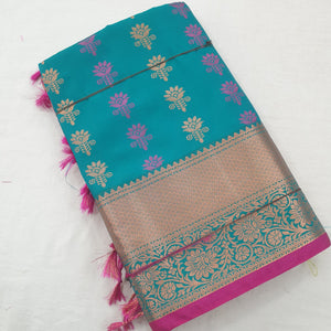 Kanchipuram Blended Fancy Silk Sarees 1355
