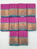 Kanchipuram Blended Fancy Bridal Silk Sarees 092