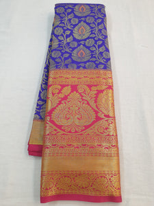 Kanchipuram Blended Silver Tissue Silk Sarees 008