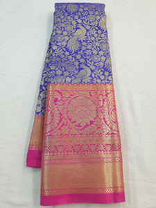 Kanchipuram Blended Silver Tissue Silk Sarees 011