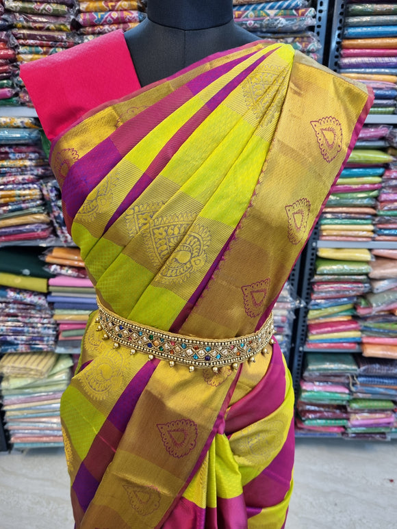 Kanchipuram Blended Soft Silk Sarees 134