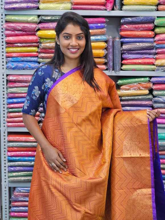 Kanchipuram Blended Fancy Silk Sarees 370