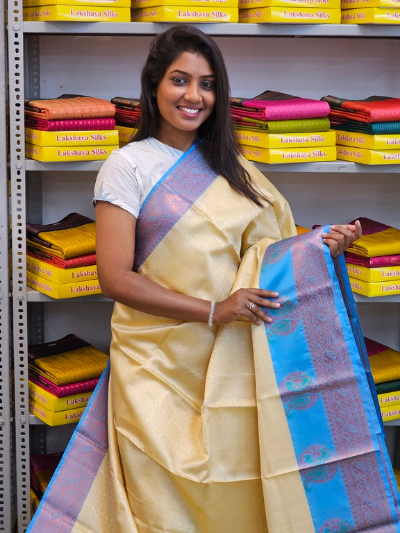 Kanchipuram Blended Korvai Fancy Silk Sarees 129
