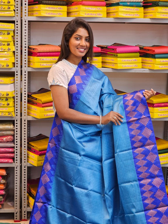 Kanchipuram Blended Korvai Fancy Silk Sarees 134