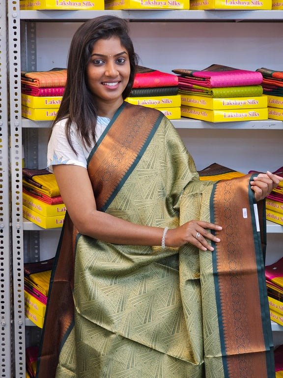 Kanchipuram Blended Korvai Fancy Silk Sarees 141