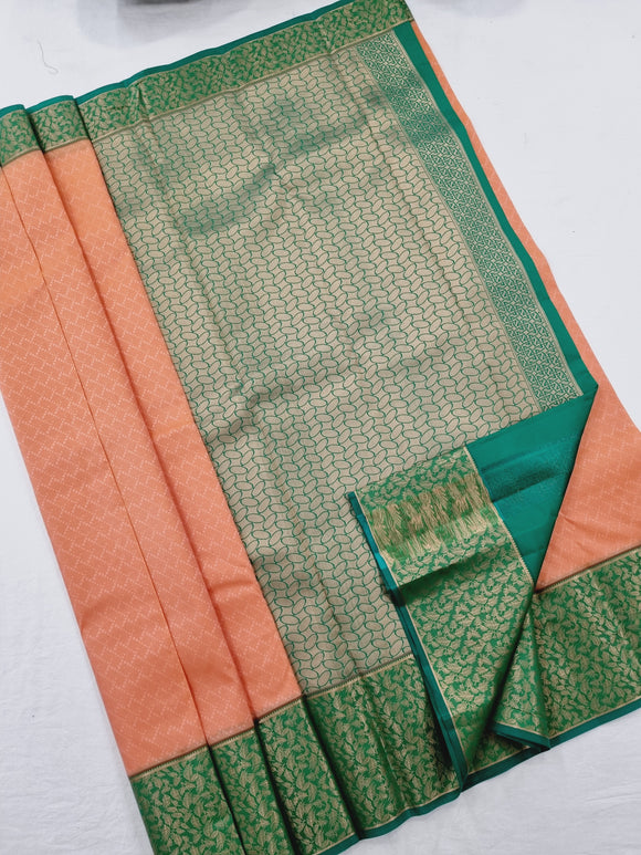 Kanchipuram Blended Fancy Soft Silk Sarees 195