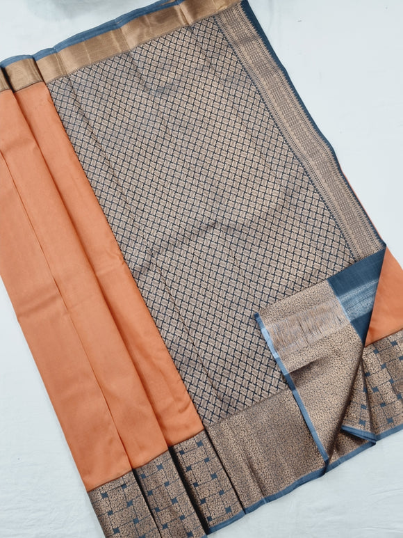 Kanchipuram Blended Fancy Soft Silk Sarees 199