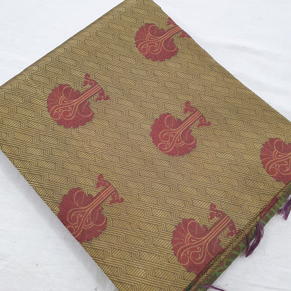 Kanchipuram Blended Fancy Tissue Silk Sarees 558