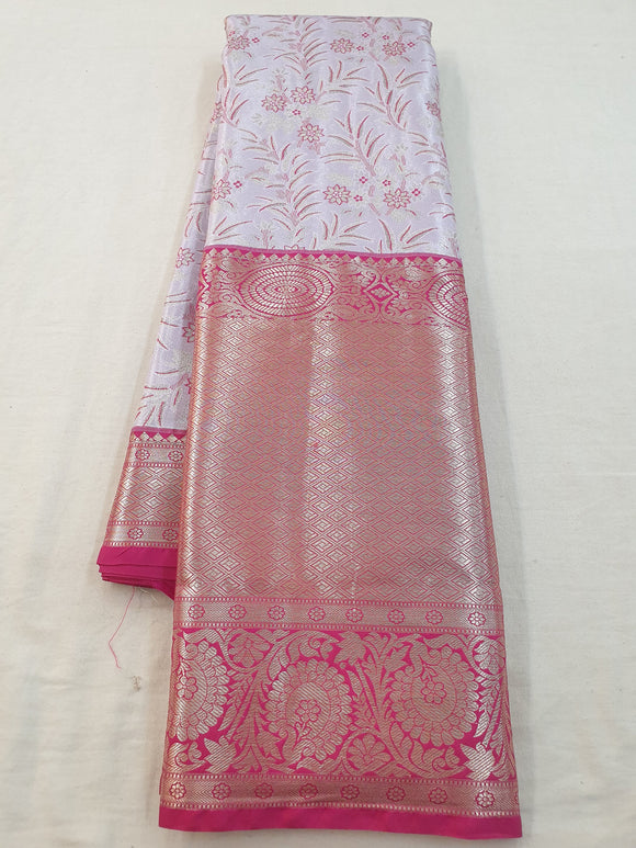 Kanchipuram Blended Silver Tissue Silk Sarees 101