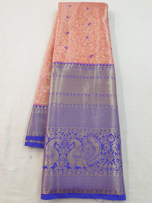 Kanchipuram Blended Silver Tissue Silk Sarees 103