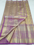 Kanchipuram Blended Silver Tissue Silk Sarees 105