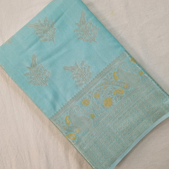 Kanchipuram Blended Fancy Soft Silk Sarees 1035