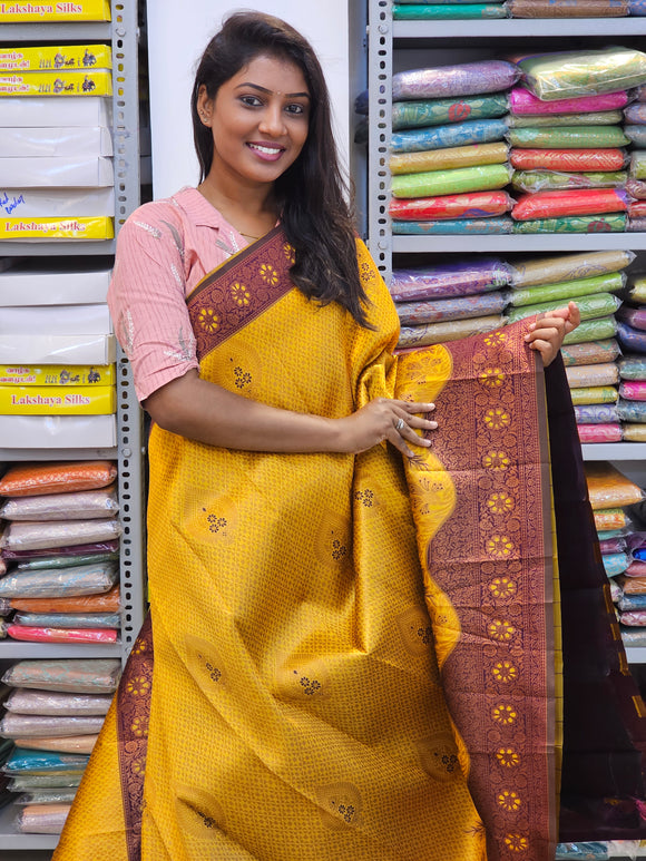 Kanchipuram Blended Gifted Fancy Silk Sarees 001