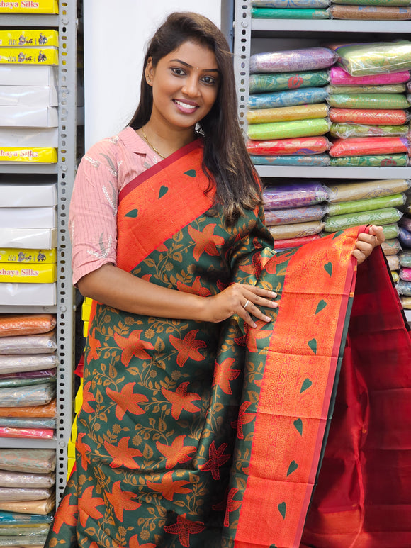 Kanchipuram Blended Gifted Fancy Silk Sarees 003