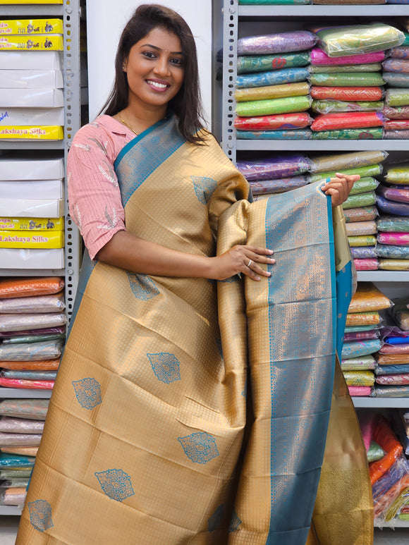 Kanchipuram Blended Gifted Fancy Silk Sarees 007