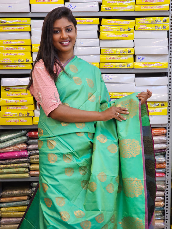 Kanchipuram Blended Fancy Soft Silk Sarees 023