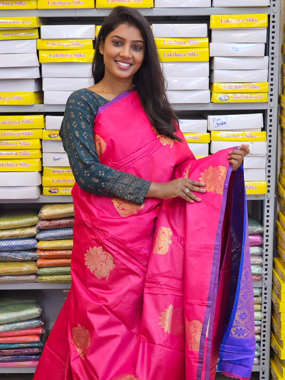 Kanchipuram Blended Fancy Soft Silk Sarees 093