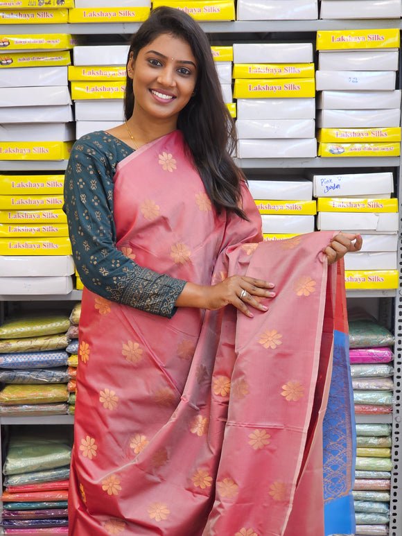 Kanchipuram Blended Fancy Soft Silk Sarees 098