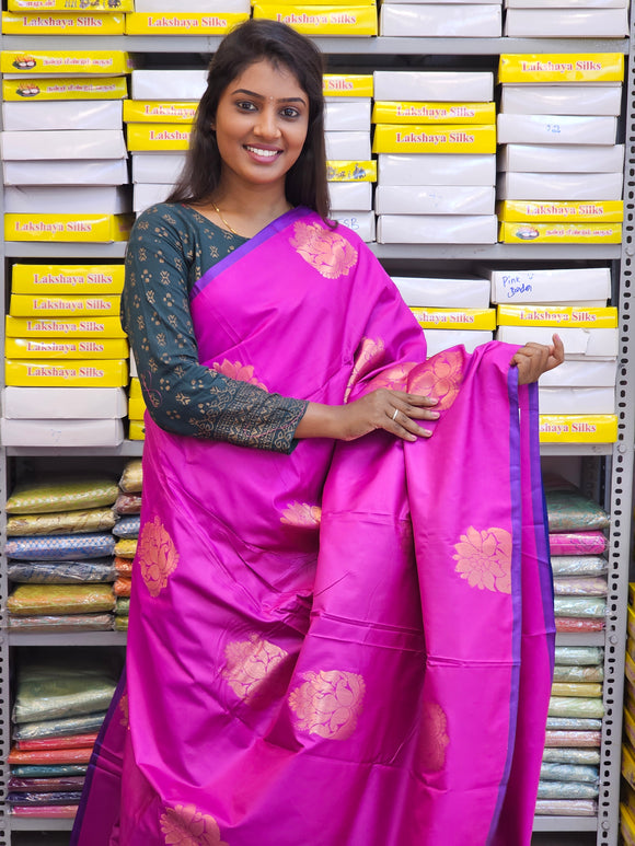 Kanchipuram Blended Fancy Soft Silk Sarees 107