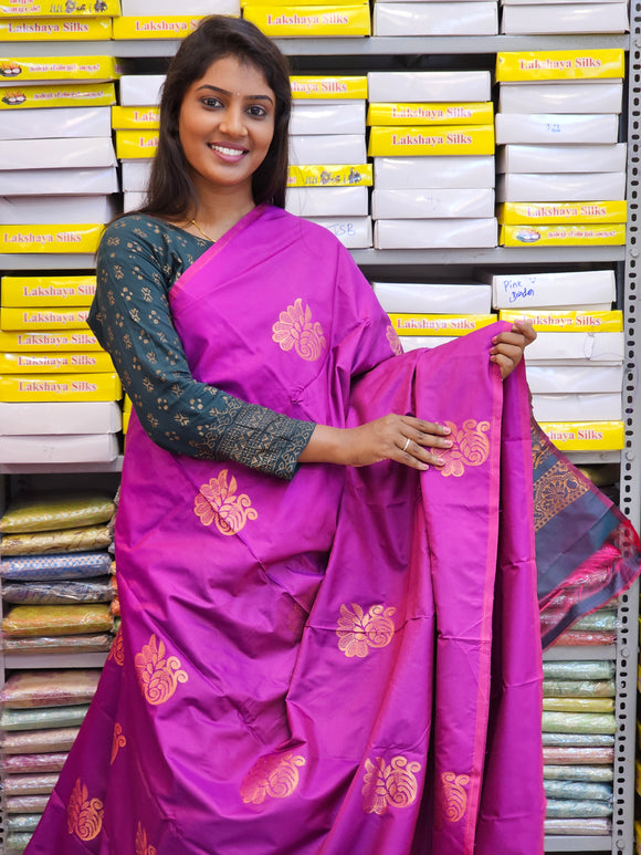 Kanchipuram Blended Fancy Soft Silk Sarees 138