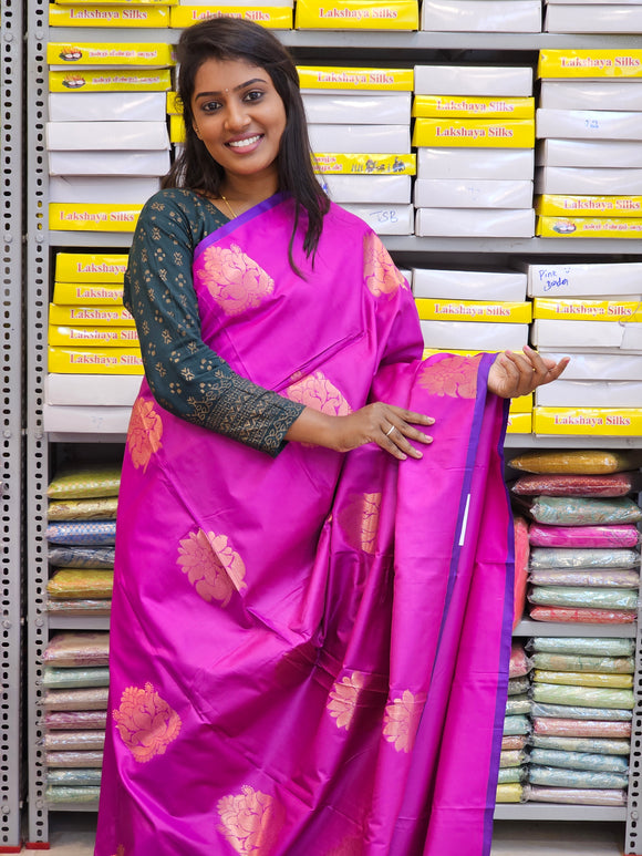 Kanchipuram Blended Fancy Soft Silk Sarees 143