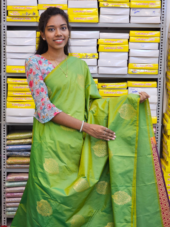 Kanchipuram Blended Fancy Soft Silk Sarees 152
