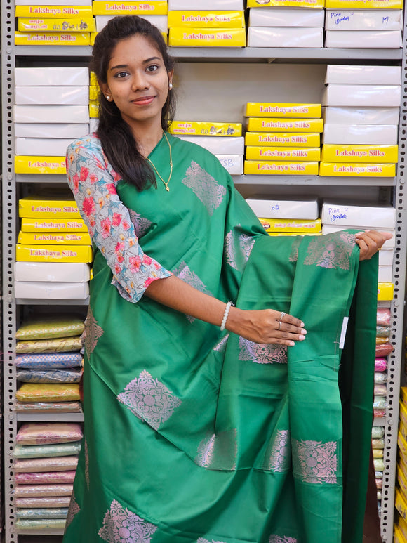 Kanchipuram Blended Fancy Soft Silk Sarees 166