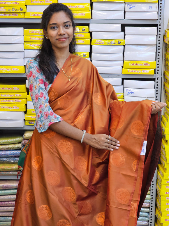 Kanchipuram Blended Fancy Soft Silk Sarees 171