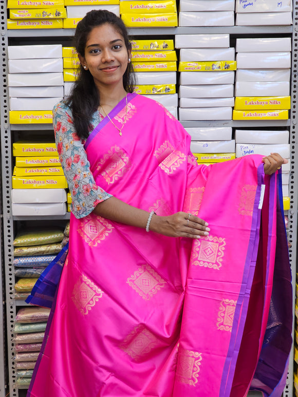 Kanchipuram Blended Fancy Soft Silk Sarees 180