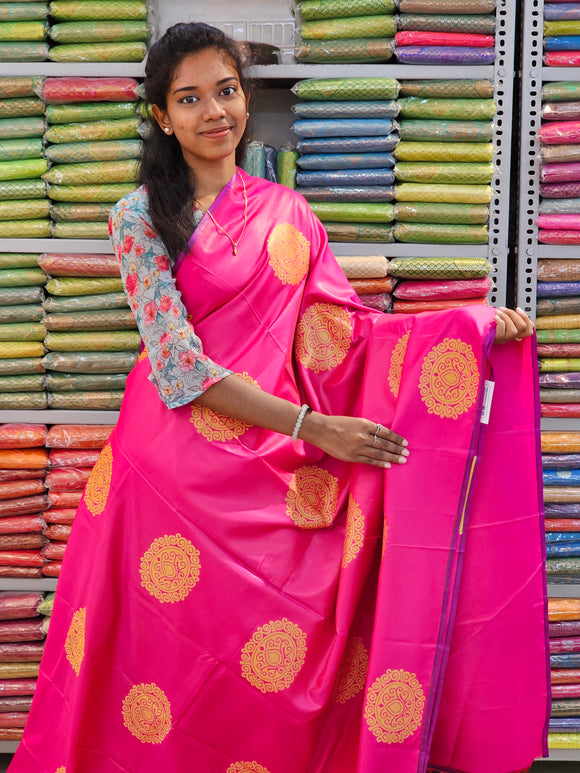 Kanchipuram Blended Fancy Soft Silk Sarees 205