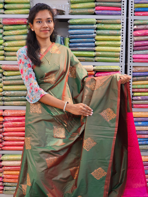 Kanchipuram Blended Fancy Soft Silk Sarees 206