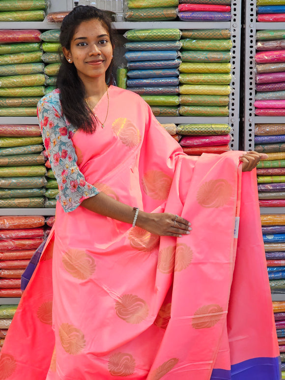 Kanchipuram Blended Fancy Soft Silk Sarees 209