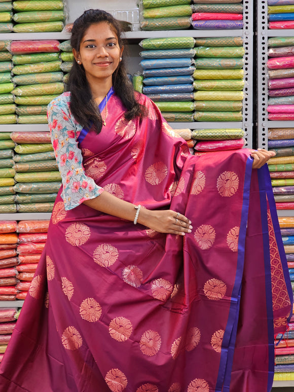 Kanchipuram Blended Fancy Soft Silk Sarees 237