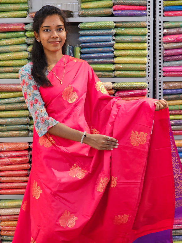 Kanchipuram Blended Fancy Soft Silk Sarees 242