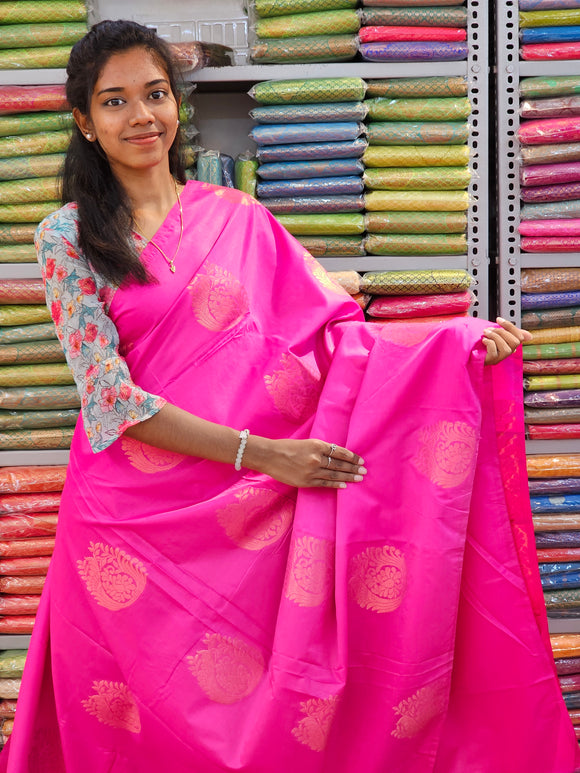 Kanchipuram Blended Fancy Soft Silk Sarees 245