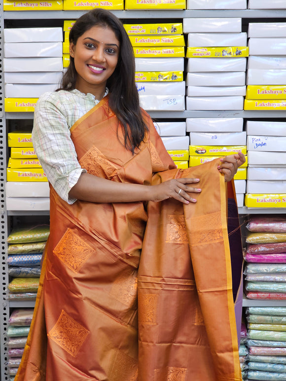 Kanchipuram Blended Fancy Soft Silk Sarees 257