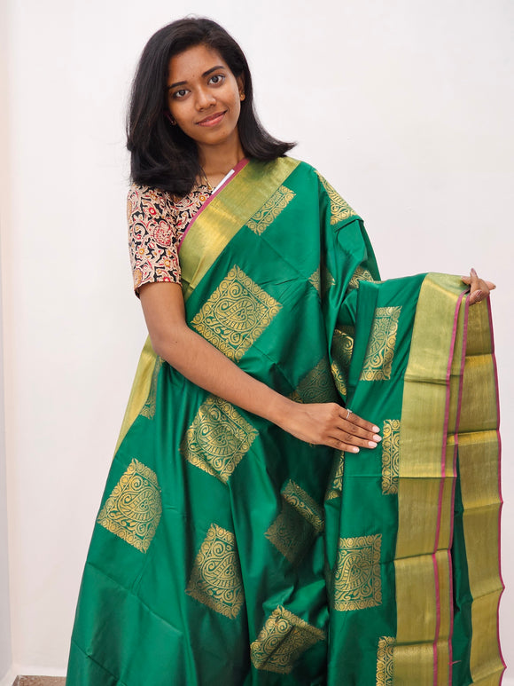 Kanchipuram Blended Fancy Silk Sarees 030