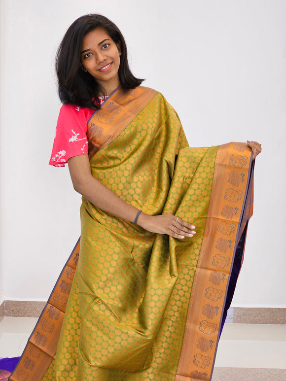 Kanchipuram Blended  Fancy Bridal Silk  Sarees 145