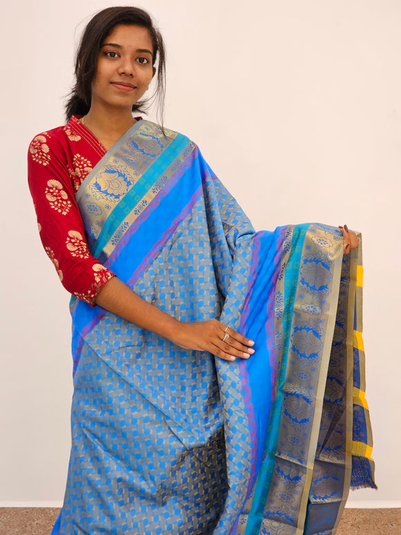 Kanchipuram Blended Gifted Silk Sarees 018