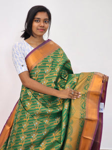 Kanchipuram Blended Mini Bridal silk Saree 002