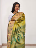 Kanchipuram Blended Mini Bridal silk Saree 012