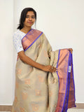 Kanchipuram Blended Mini Bridal silk Saree 015