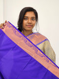 Kanchipuram Blended Mini Bridal silk Saree 015