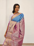 Kanchipuram Blended Mini Bridal silk Saree 019