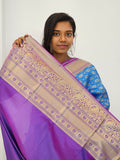 Kanchipuram Blended Mini Bridal silk Saree 019