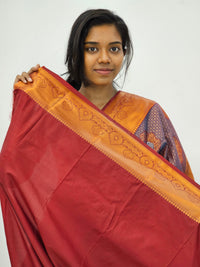 Kanchipuram Blended Mini Bridal silk Saree 021