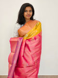 Kanchipuram Blended Mini Bridal silk Saree 041