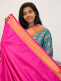 Kanchipuram Blended Mini Bridal silk Saree 042