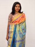 Kanchipuram Blended Mini Bridal silk Saree 053